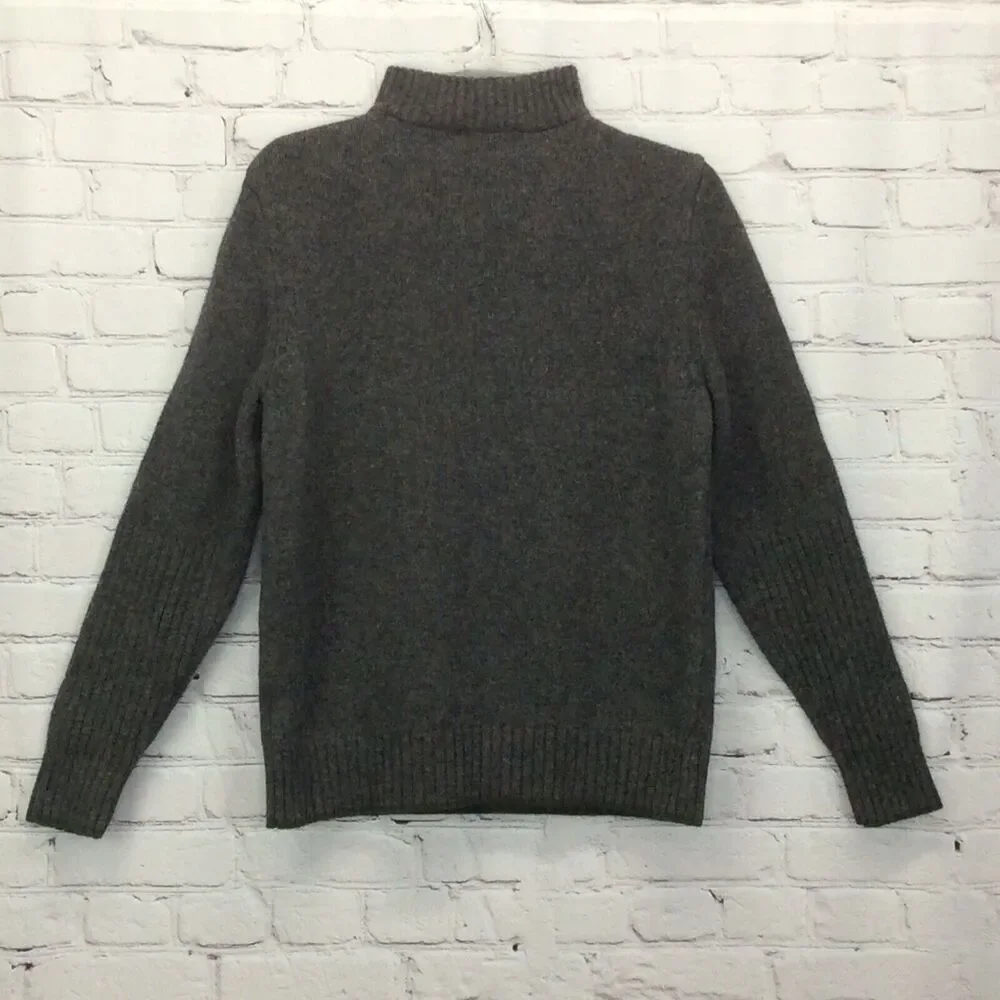 Eddie Bauer Sweater Men S 1/4 Zip Wool Blend Pullover Outdoor Rugged Camp Green